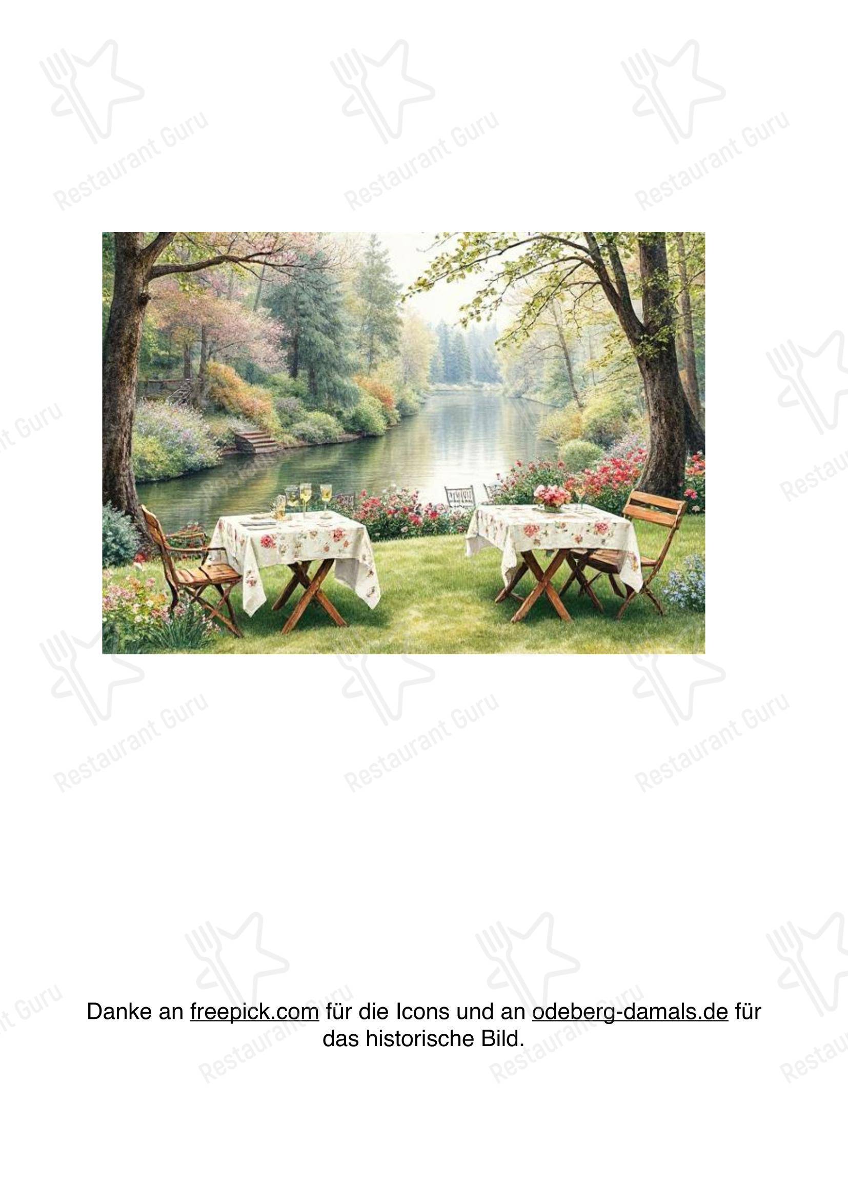 Меню напитков ресторана Riverside Inn