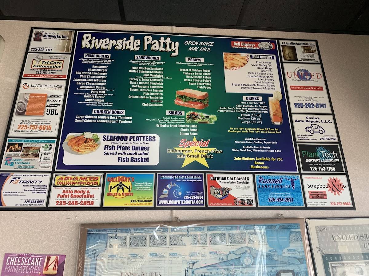 Riverside Patty меню