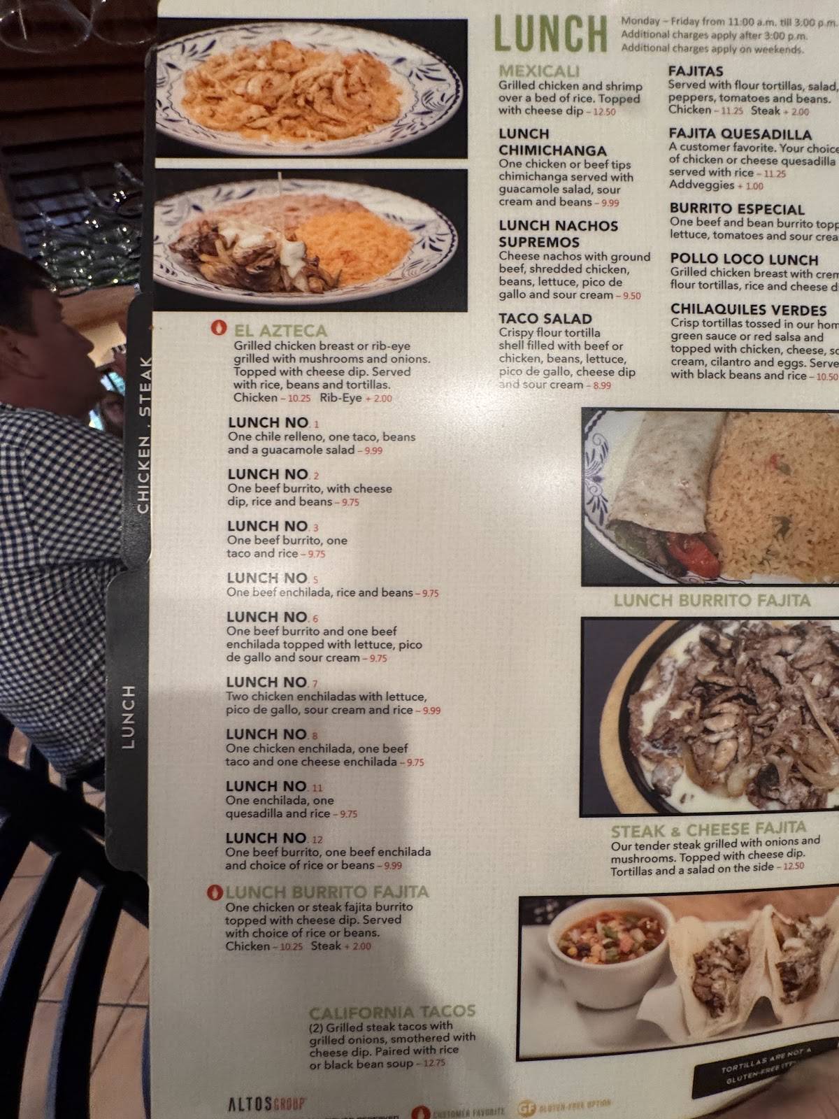 Rocas Mexican Grill меню