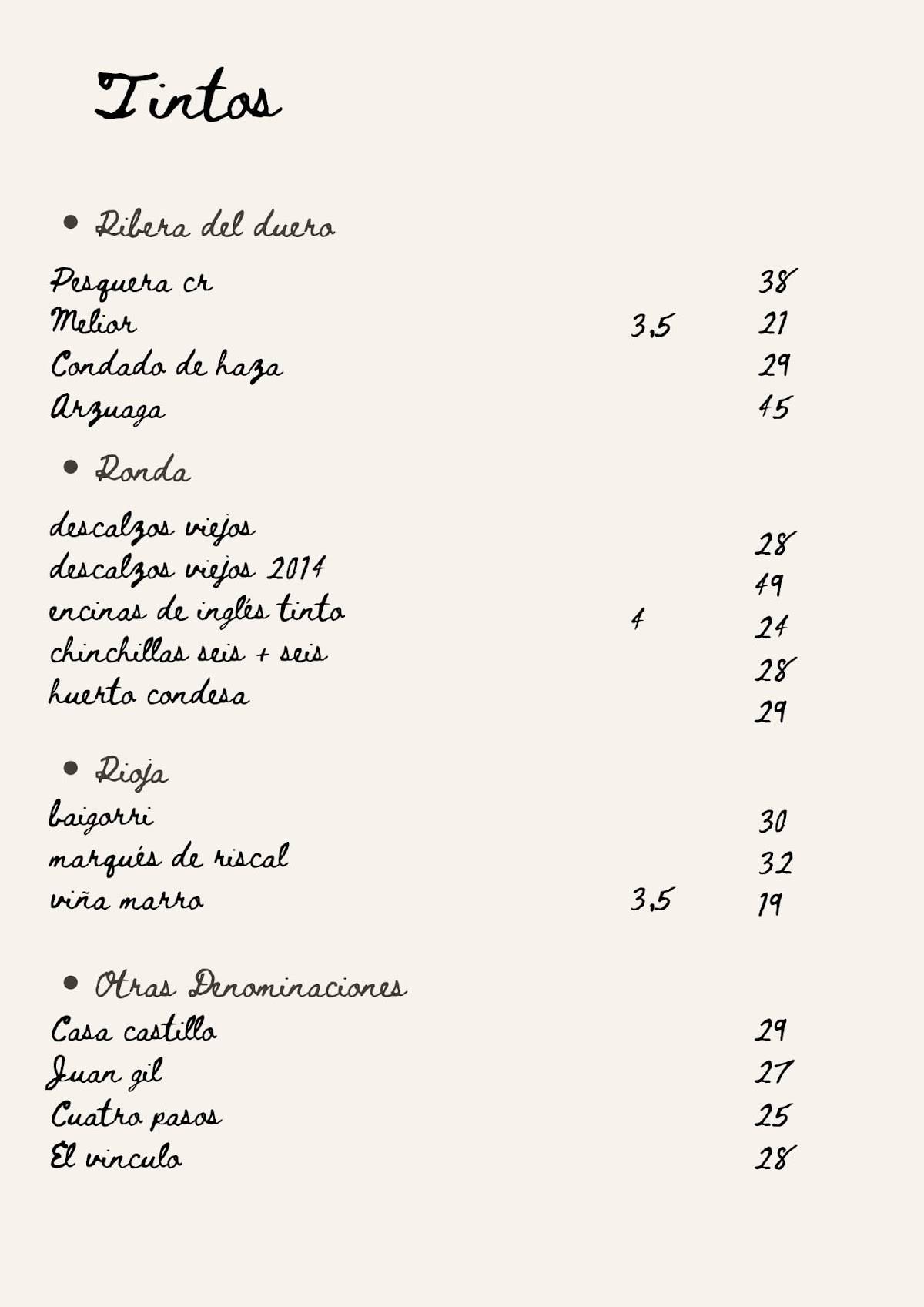 Brucho Bar меню