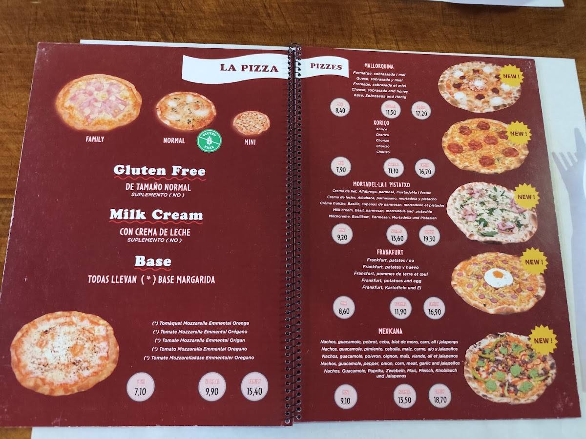 La Pizza меню