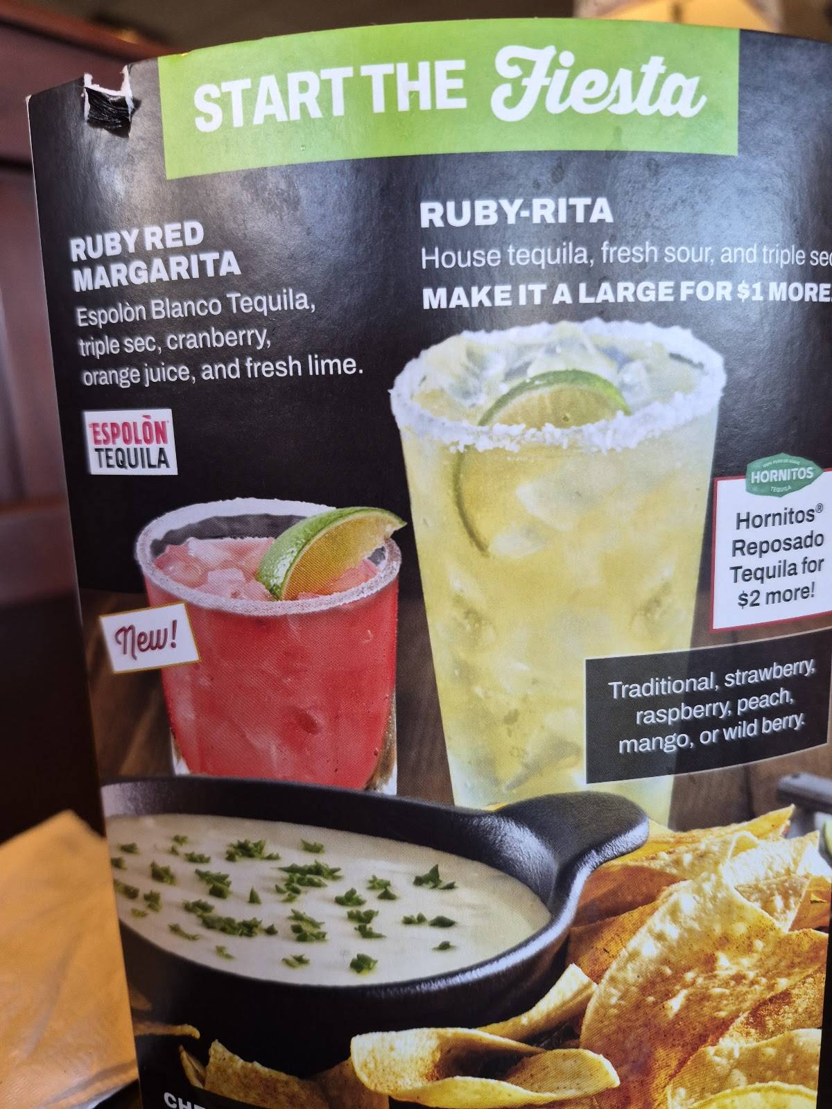 Ruby Tuesday меню