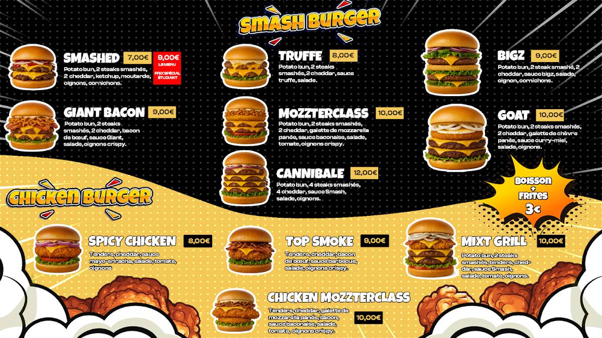 SMASH & GRILL меню