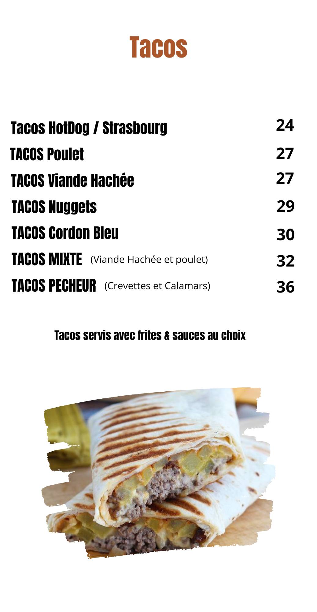 Tikton Fast Food меню