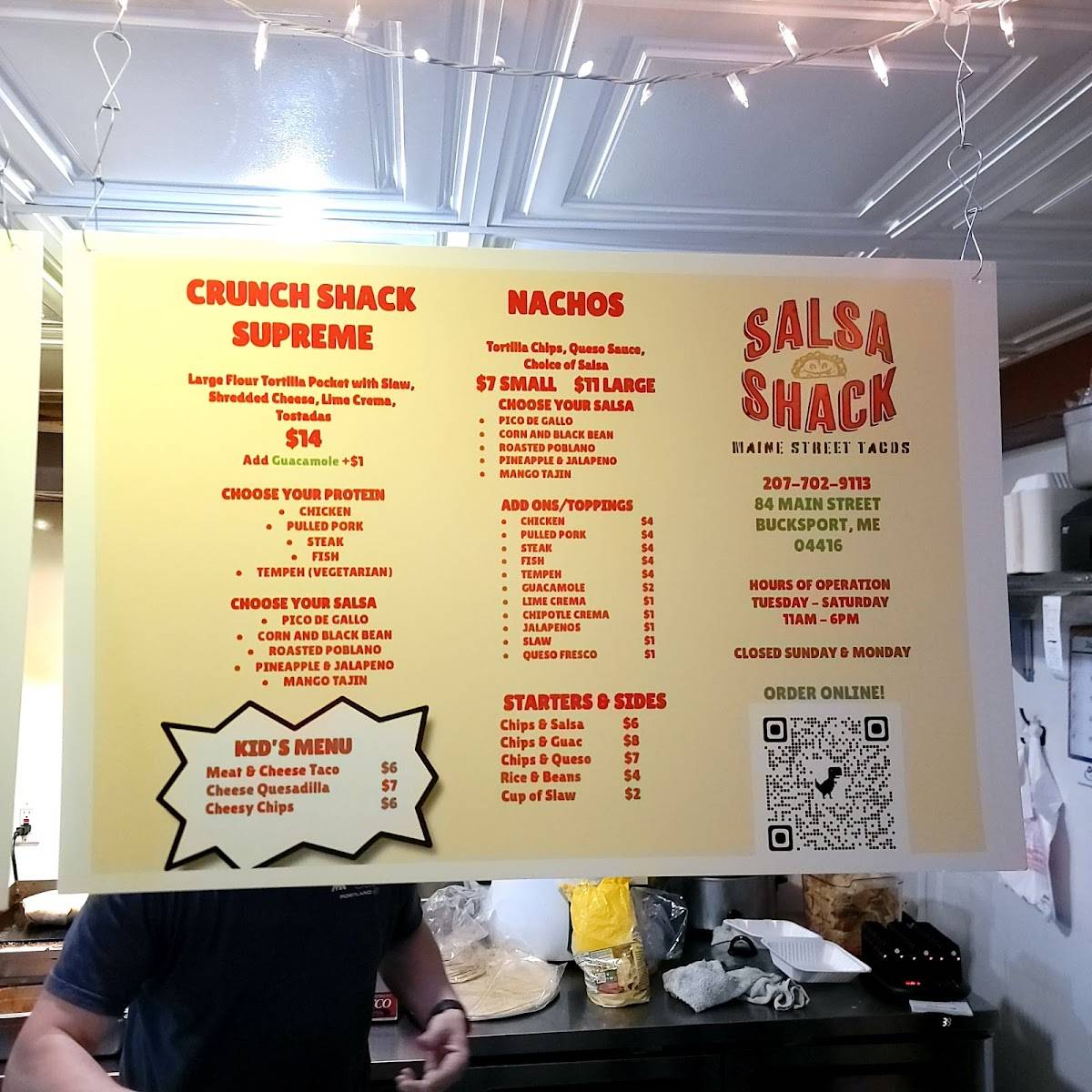Salsa Shack - Maine меню