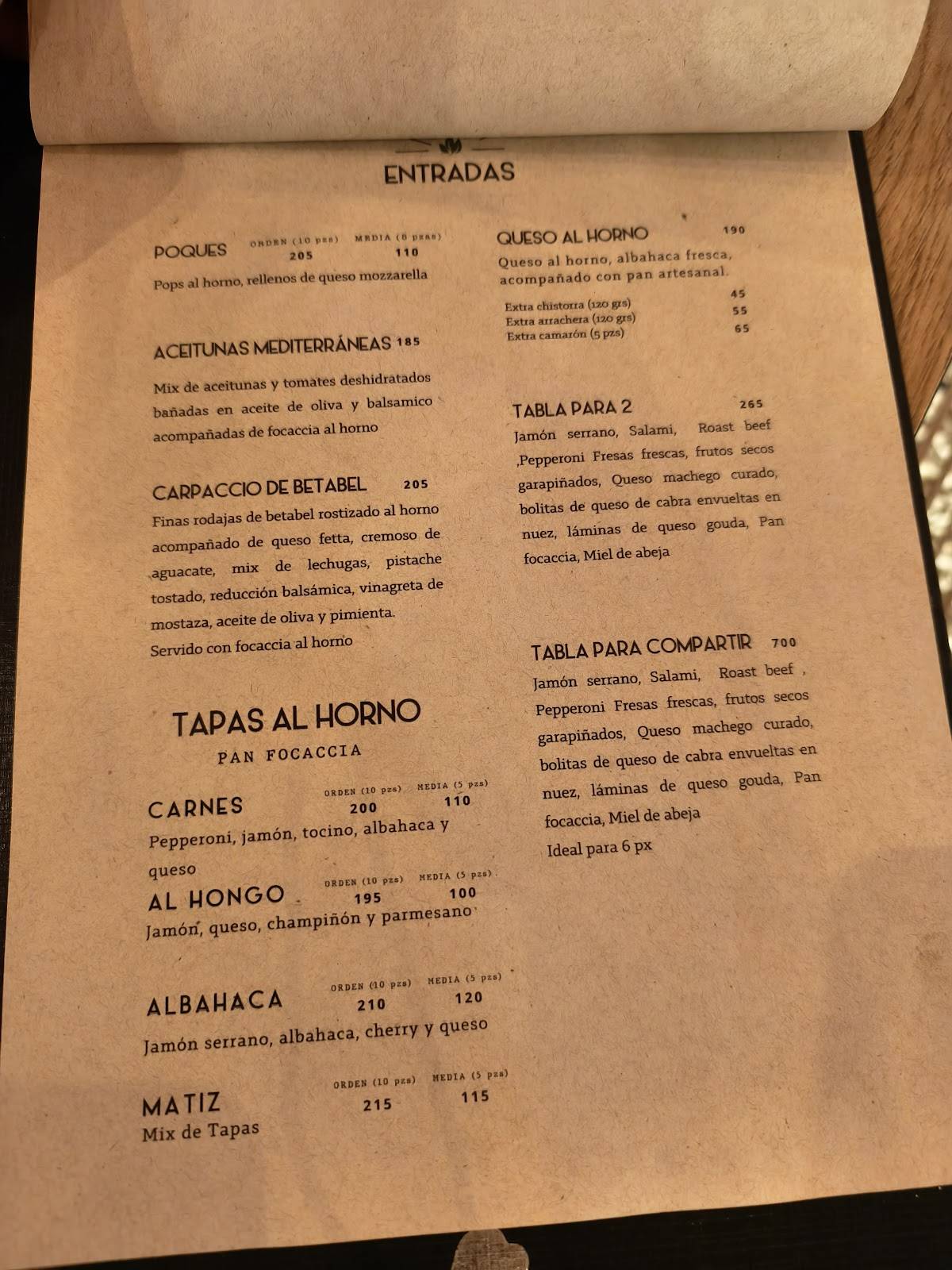Santa Albahaca меню