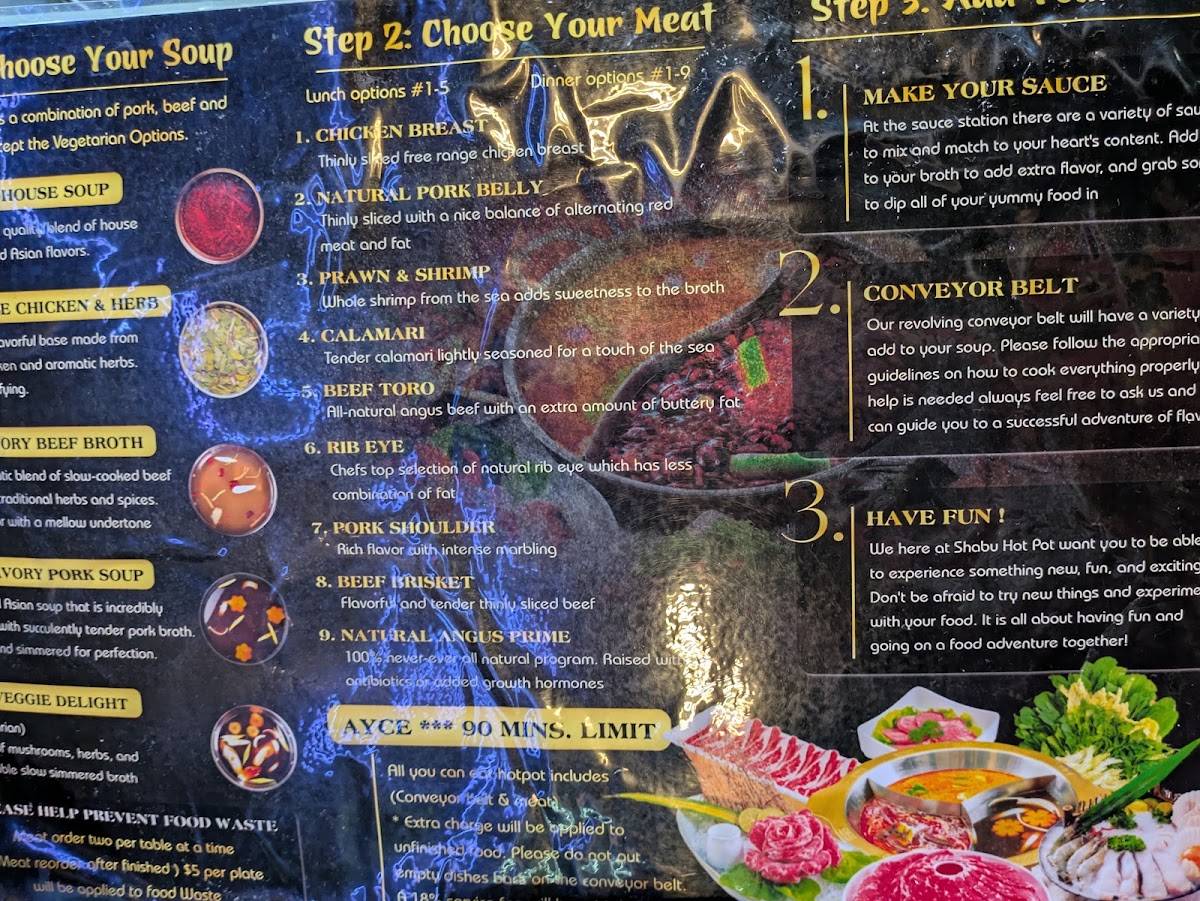 Shabu Hot Pot меню