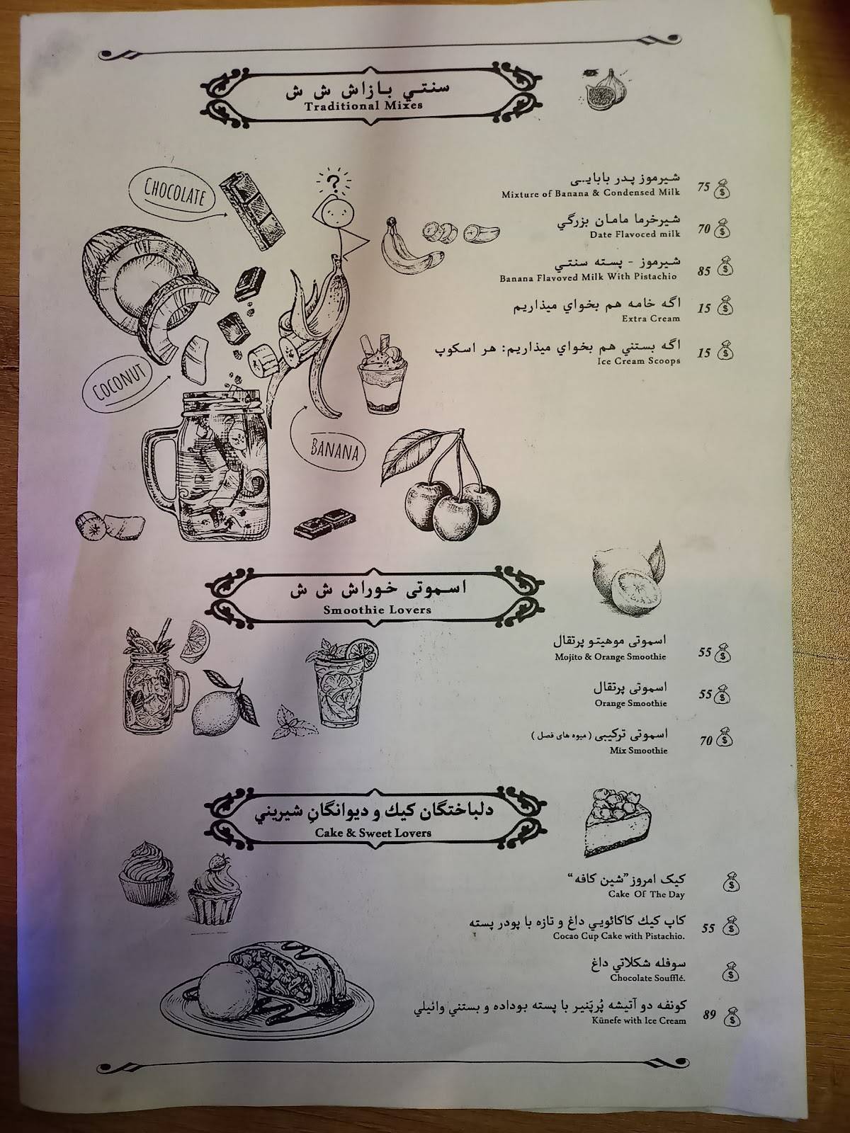 Shincafe меню