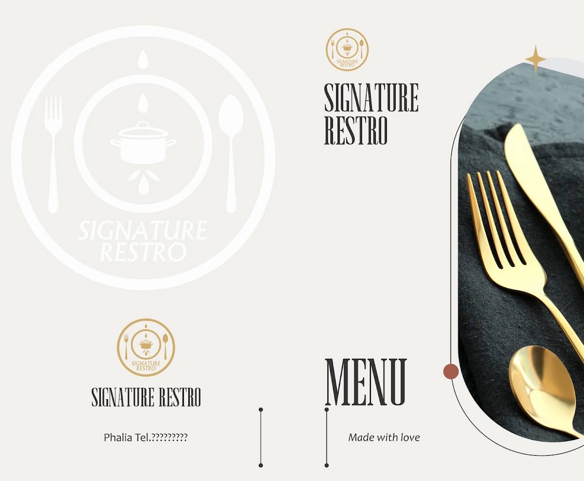 Signature Restro меню
