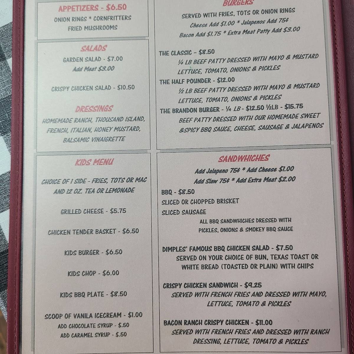Smiley's Cafe меню