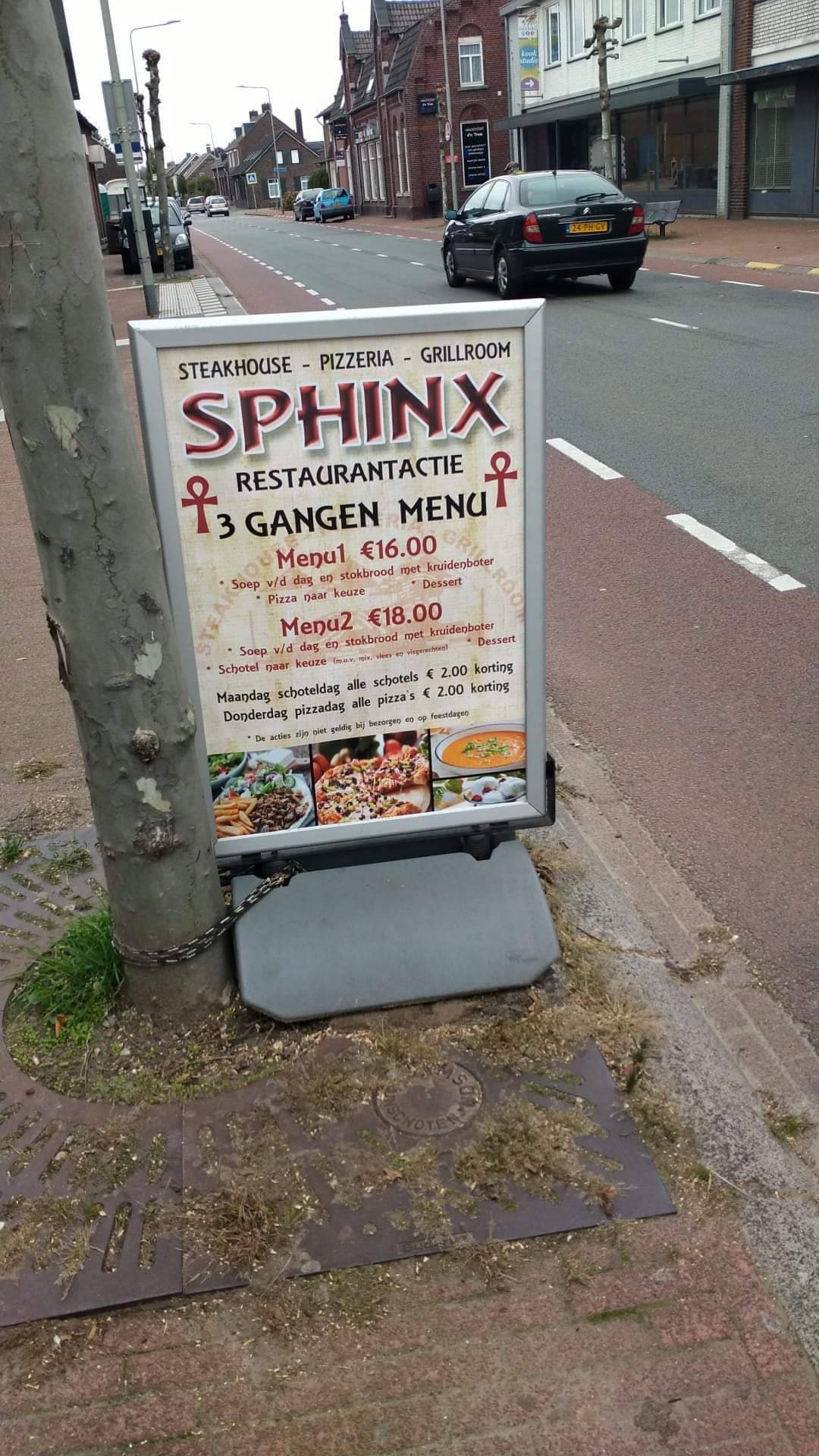 Sphinx Helden меню