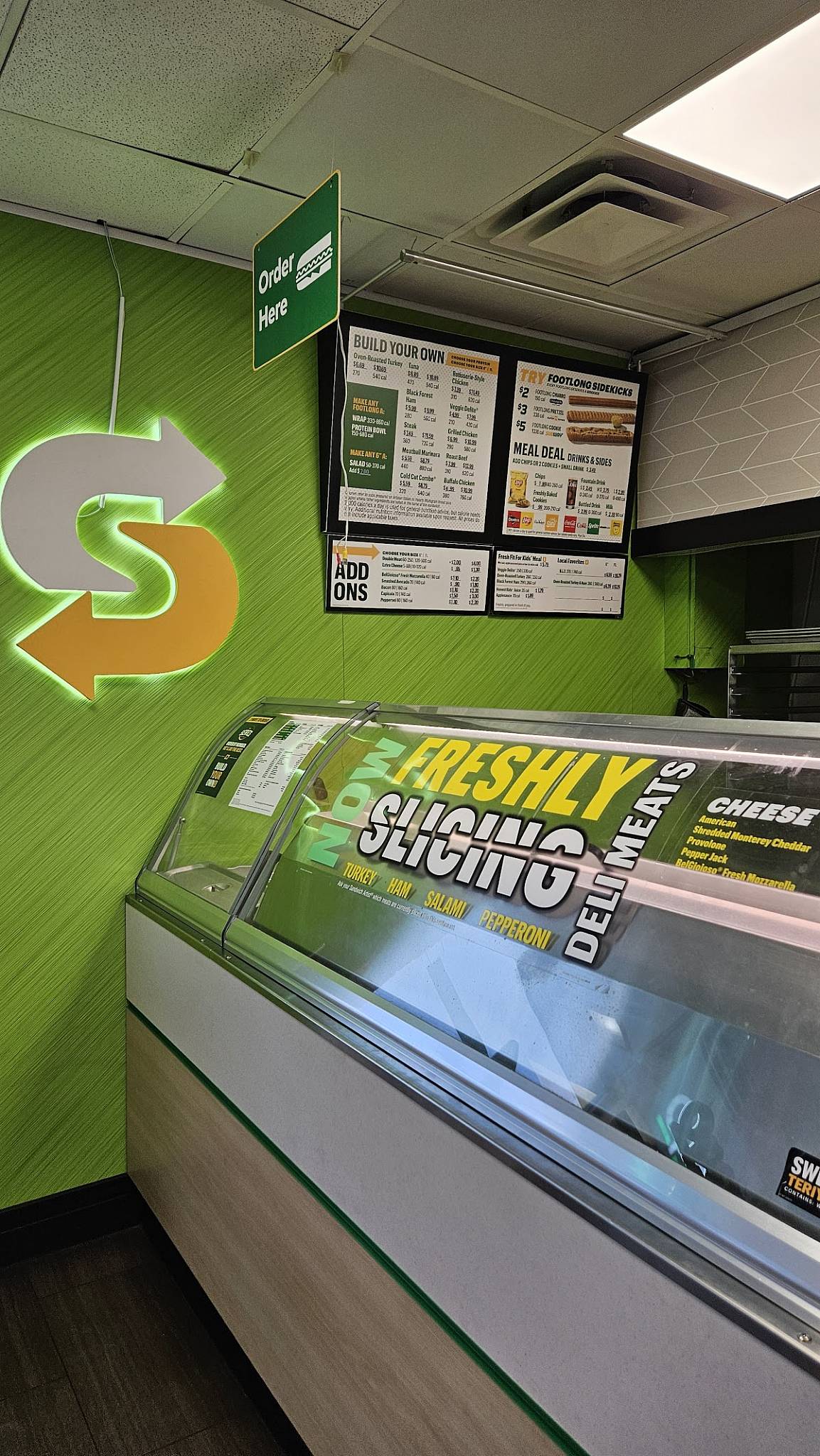 Subway меню