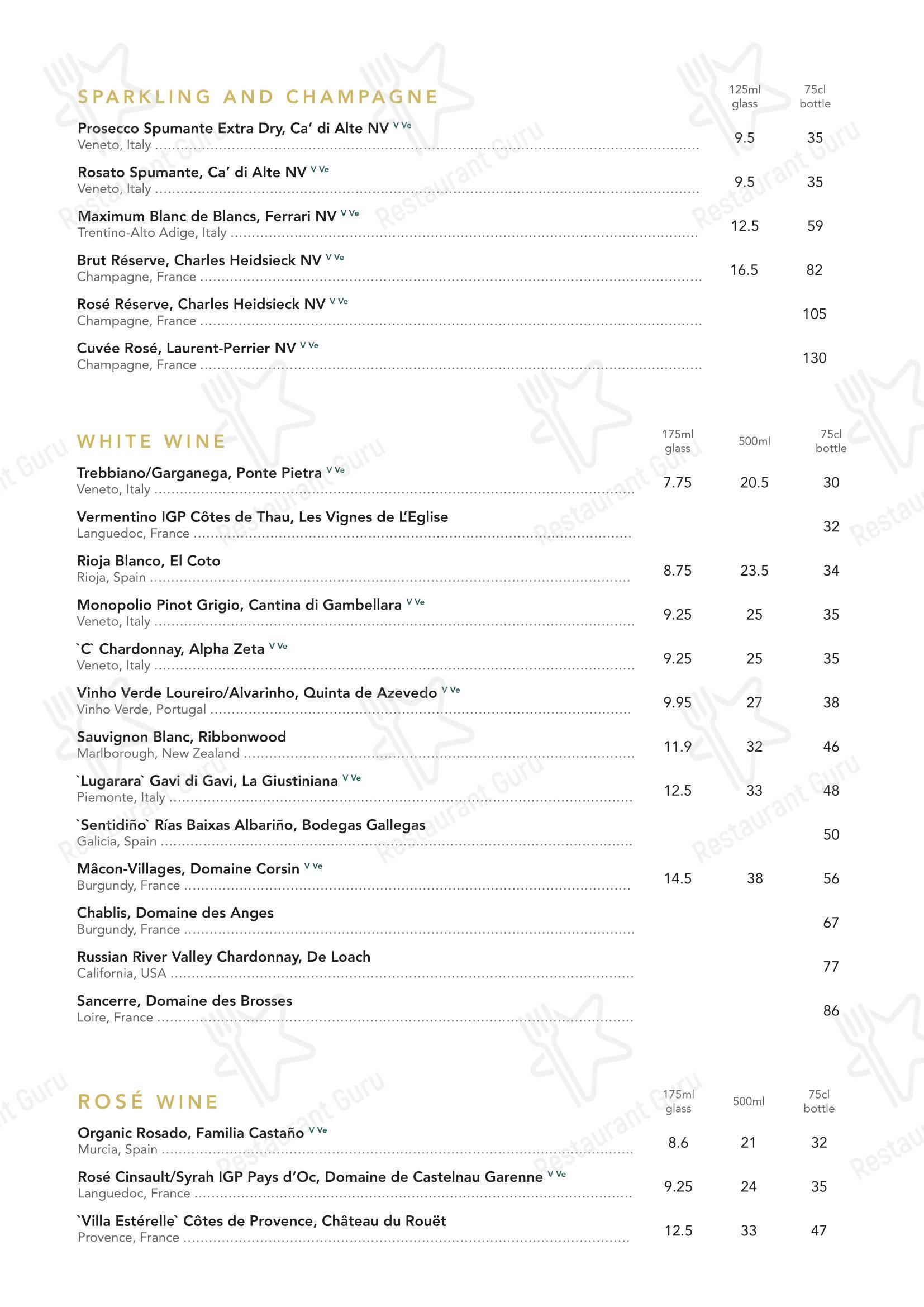 Menu bistro ресторана Square Grill Brasserie Restaurant & Piano Bar Bath в Бате