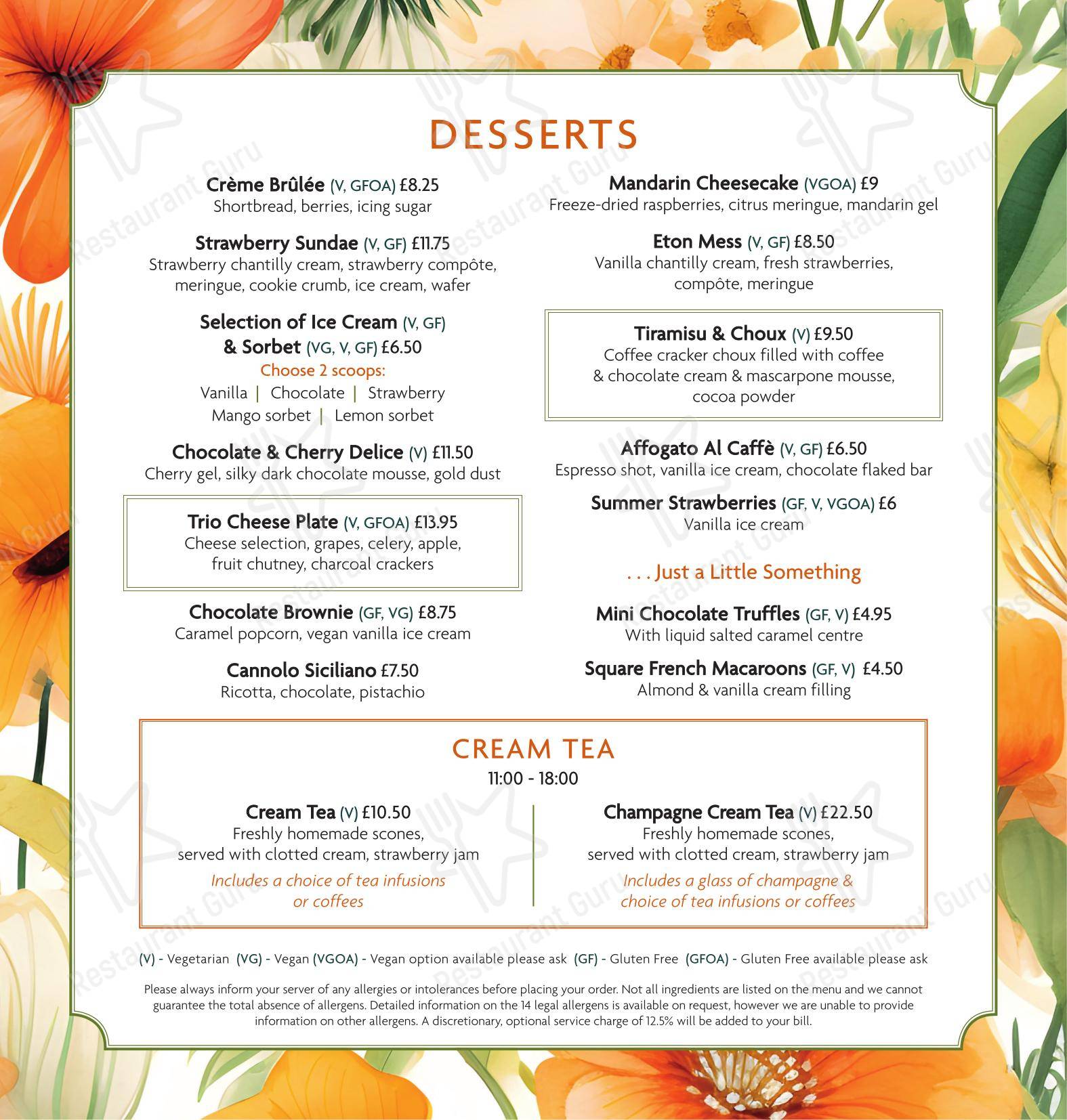 Restaurant Menu ресторана Square Grill Brasserie Restaurant & Piano Bar Bath в Бате