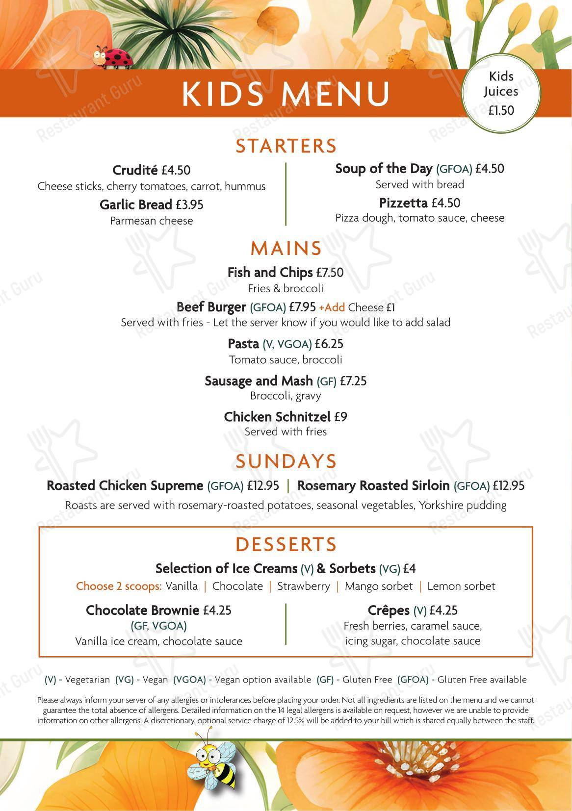 Square Grill Brasserie Restaurant & Piano Bar Bath в Бате - Boronia Catering Menu Pack