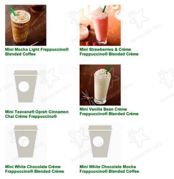 Starbucks Coffee Company меню