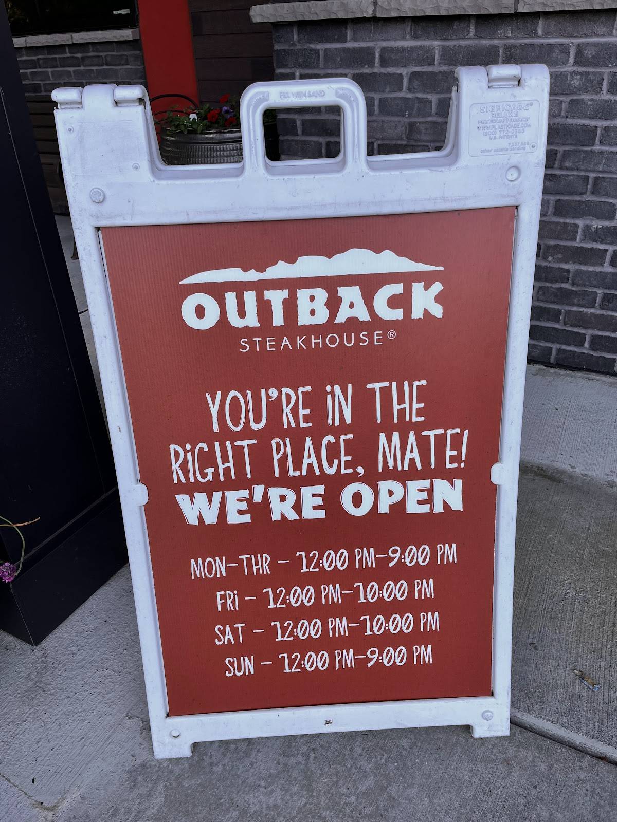 Outback Steakhouse меню
