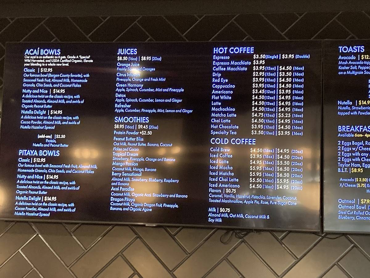 Steven's Cafe меню