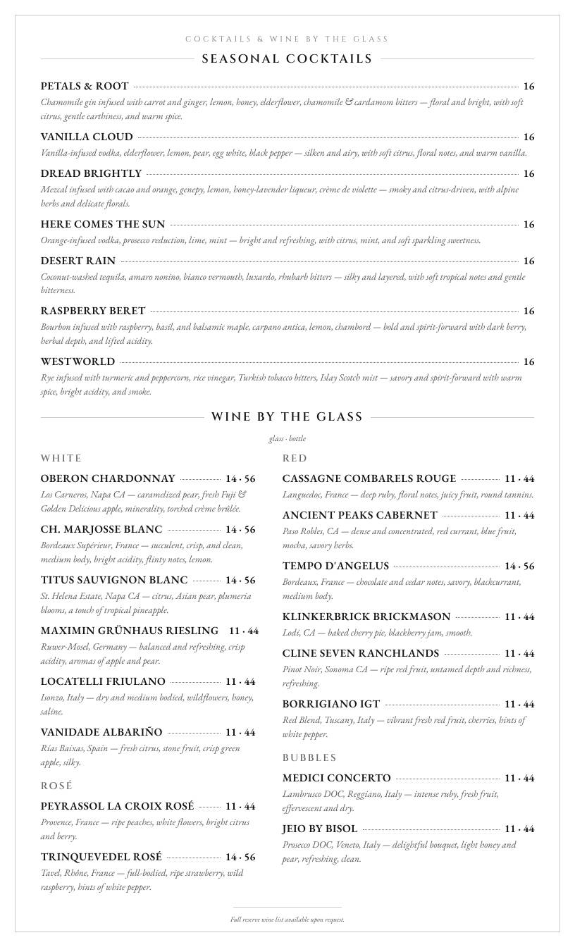 Table 33 меню