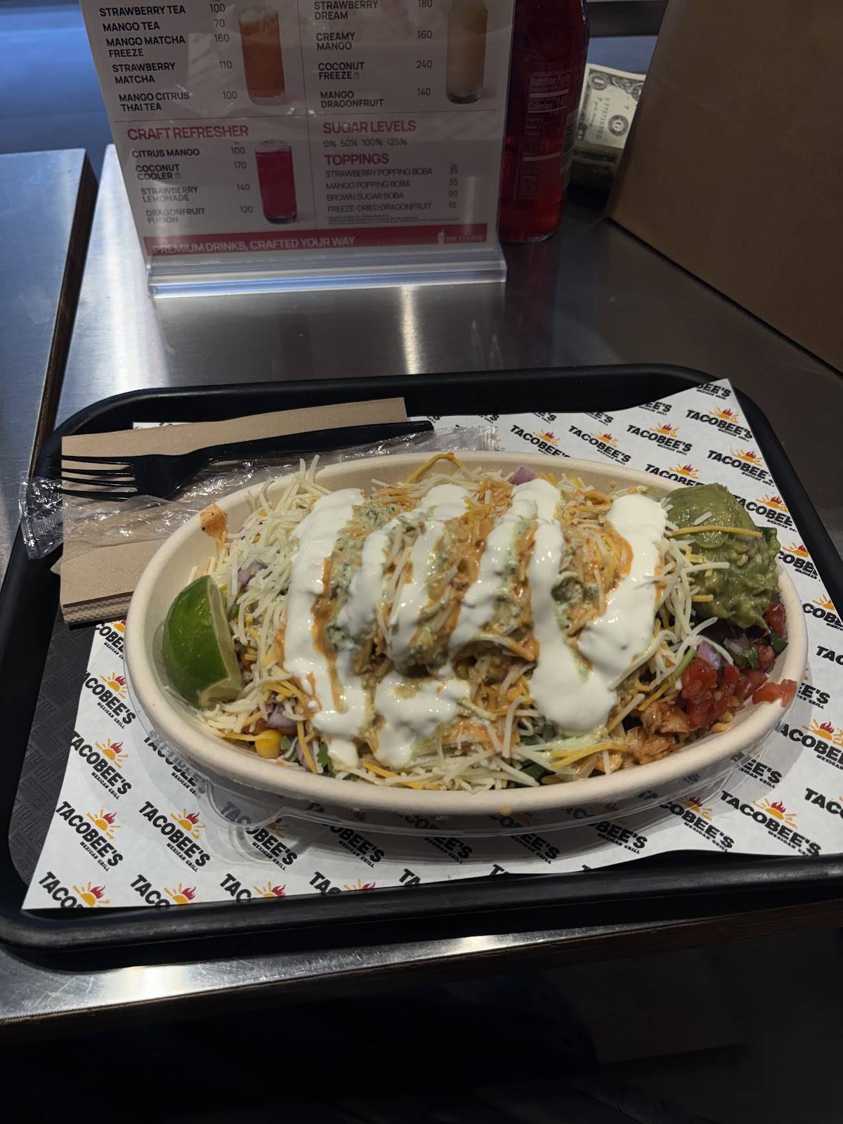 Tacobee's меню