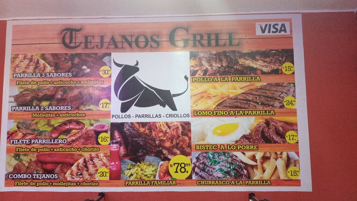 Tejanos Grill меню