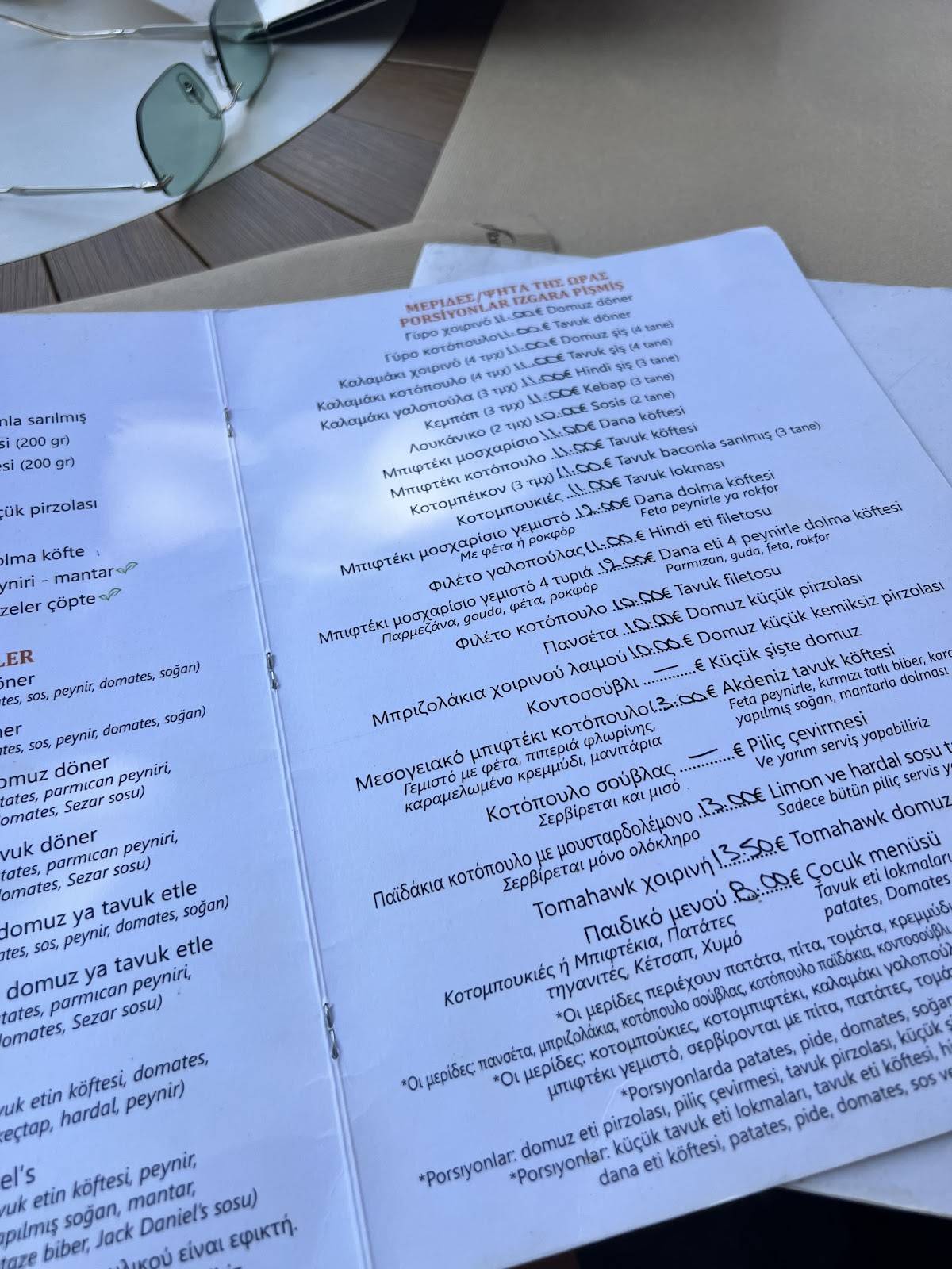 Τέλειον plus меню