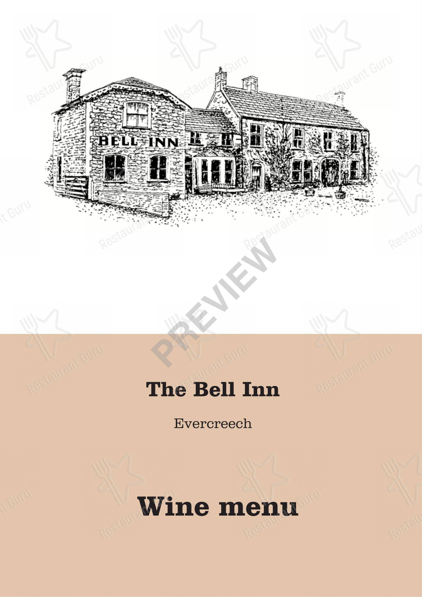 The Bell Inn в Шептоне Маллет - Основное меню