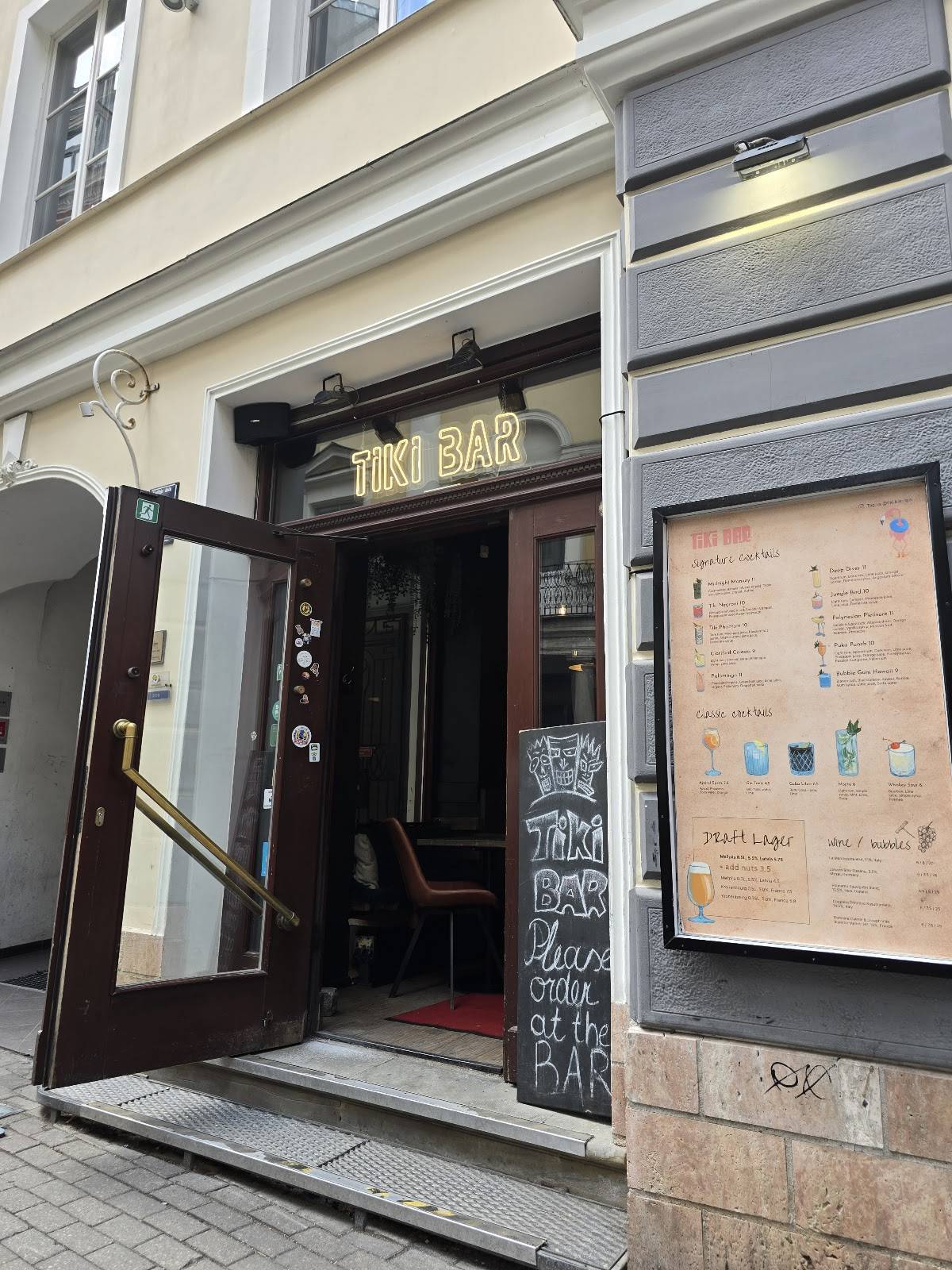 Tiki Bar Riga меню