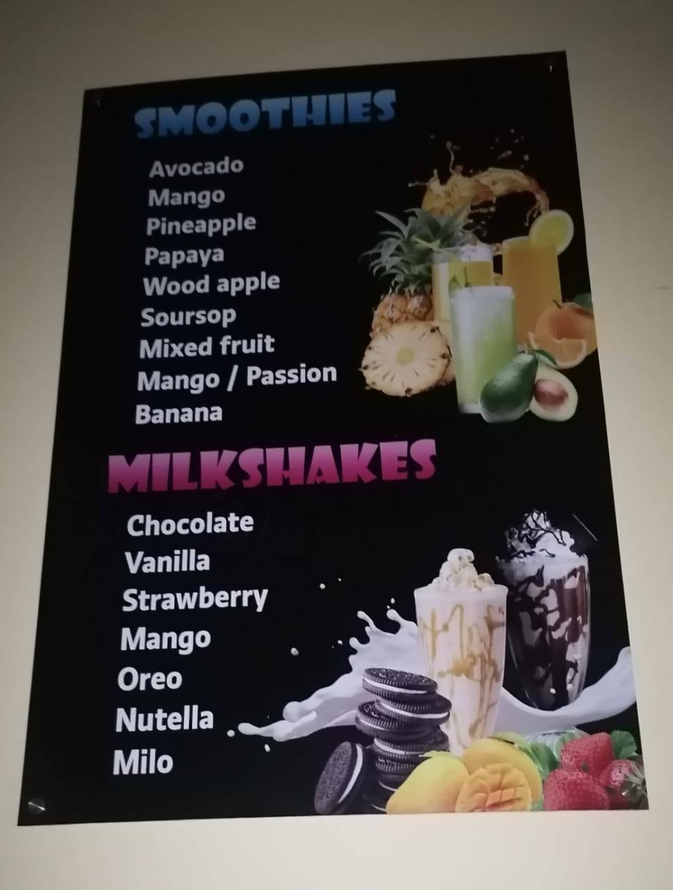 Try Me Cafe меню