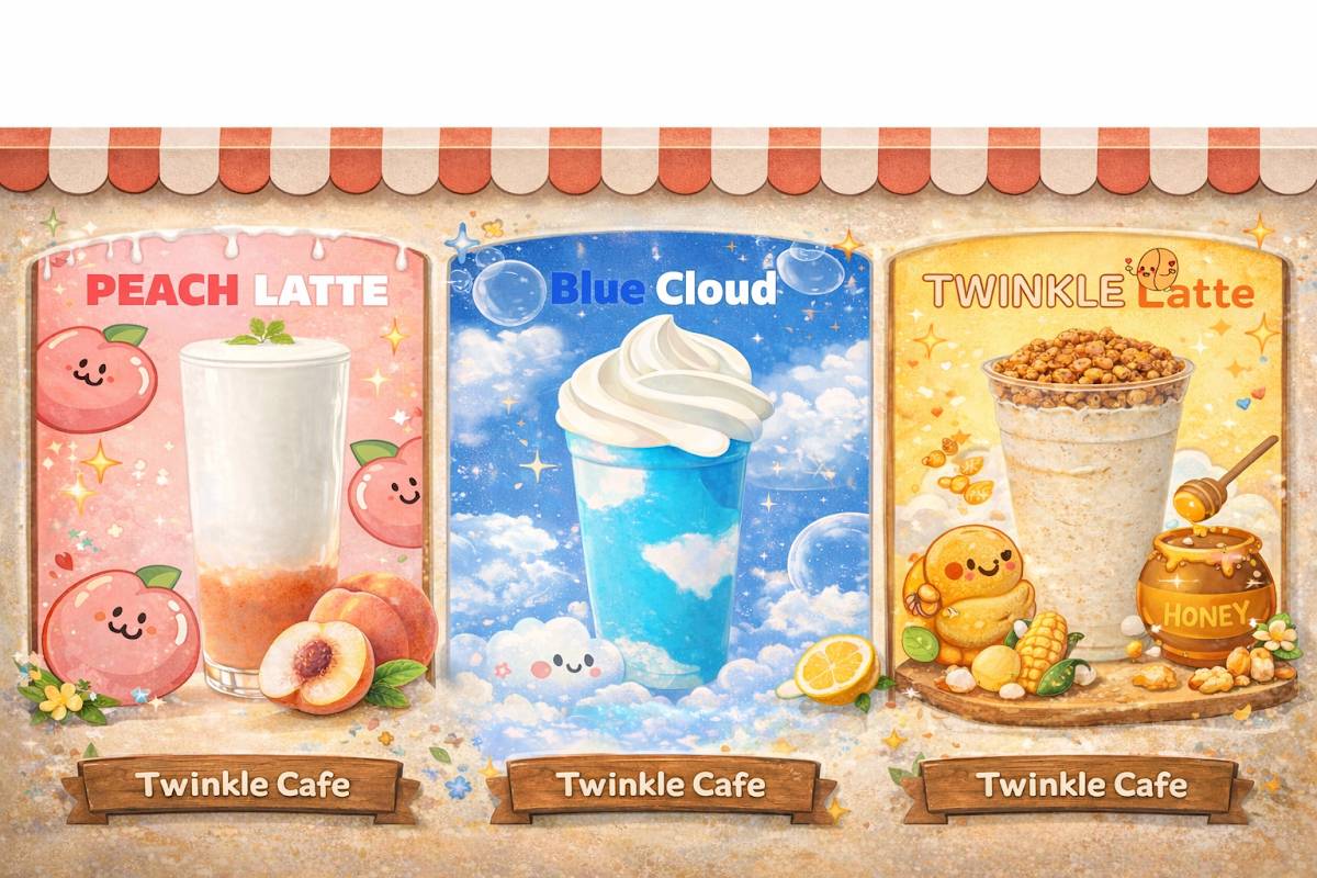 Twinkle Cafe меню