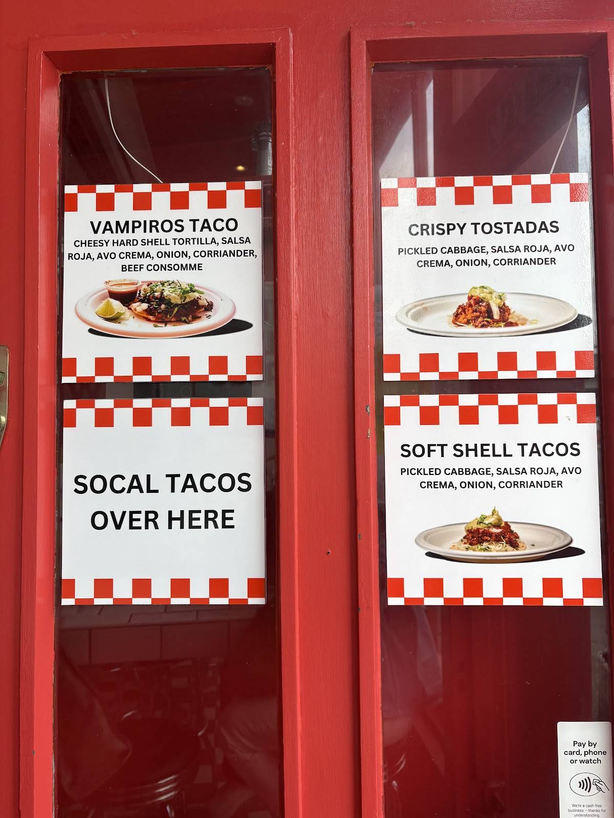 Two Twins Tacos Notting Hill меню