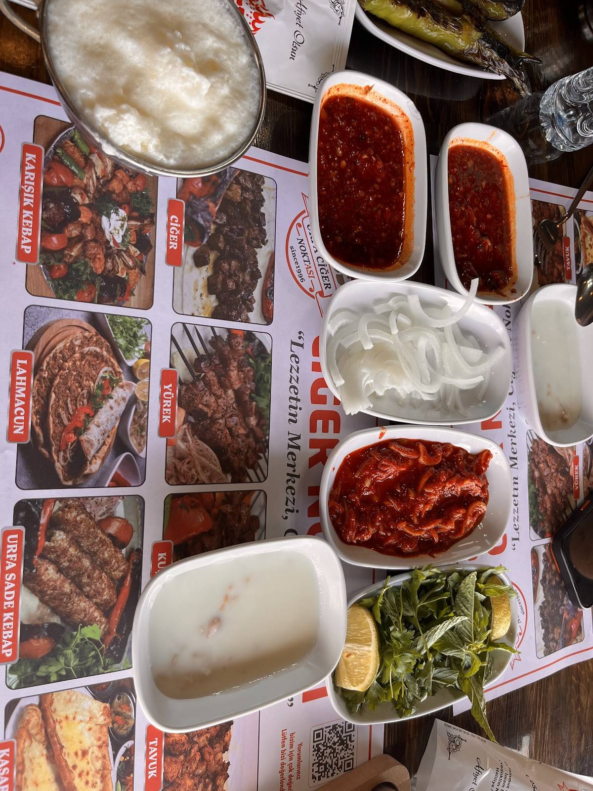 URFA CİĞER NOKTASI меню