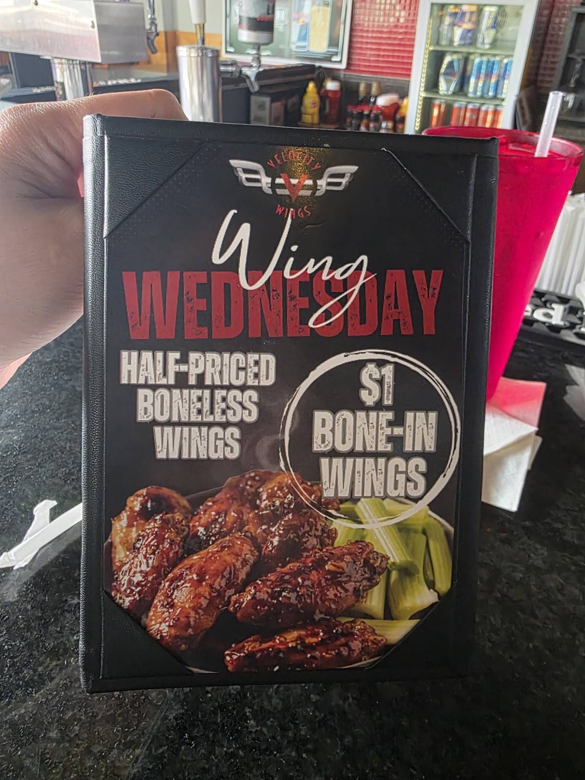 Velocity Wings меню