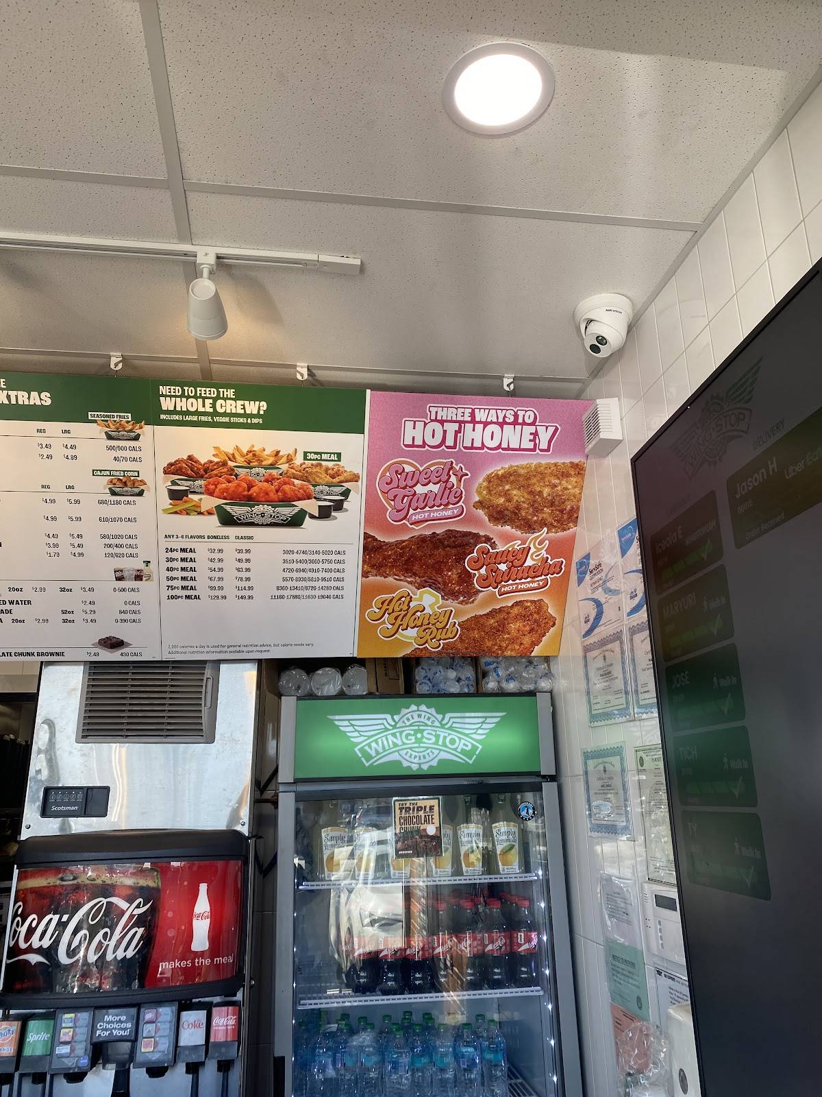Wingstop меню