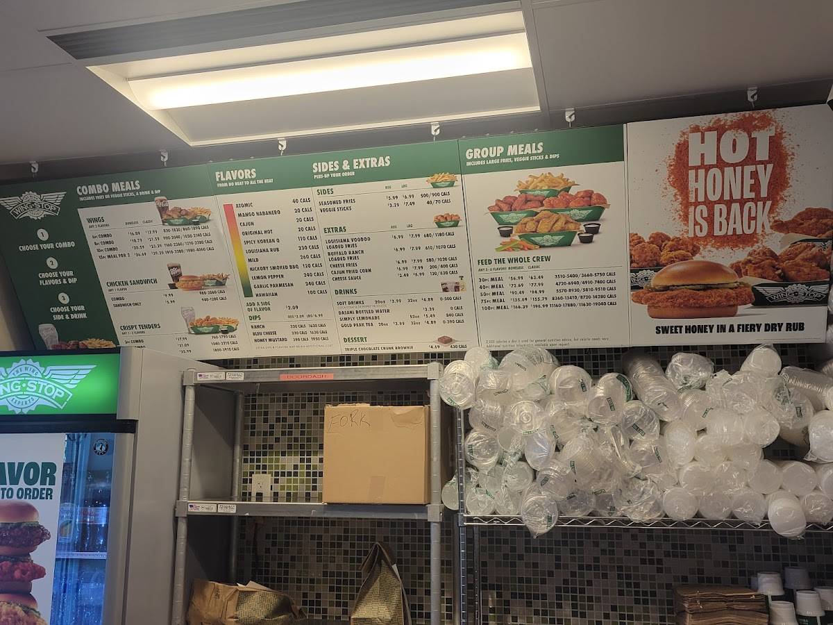 Wingstop меню