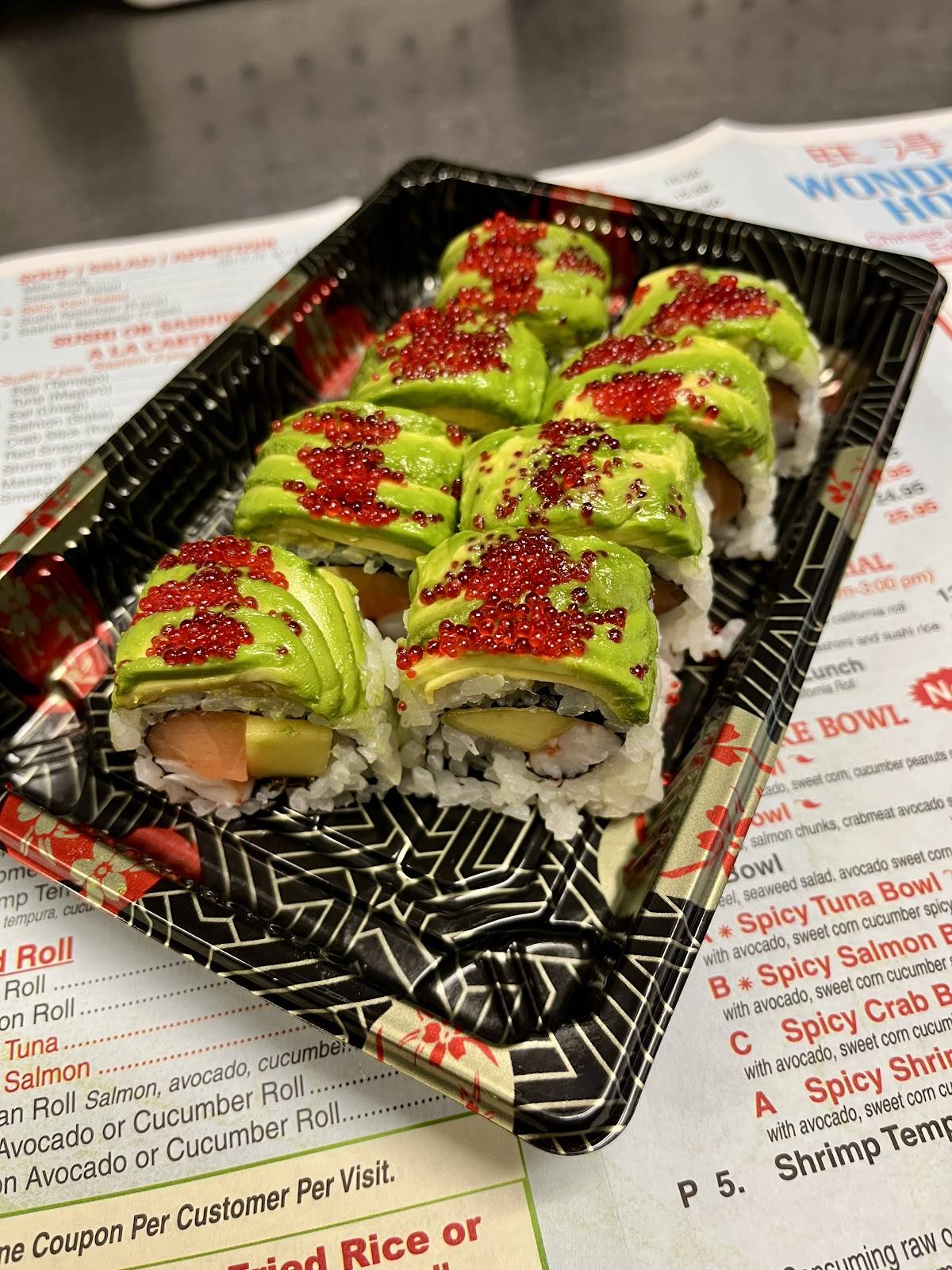 Wonderful House Chinese and Sushi меню