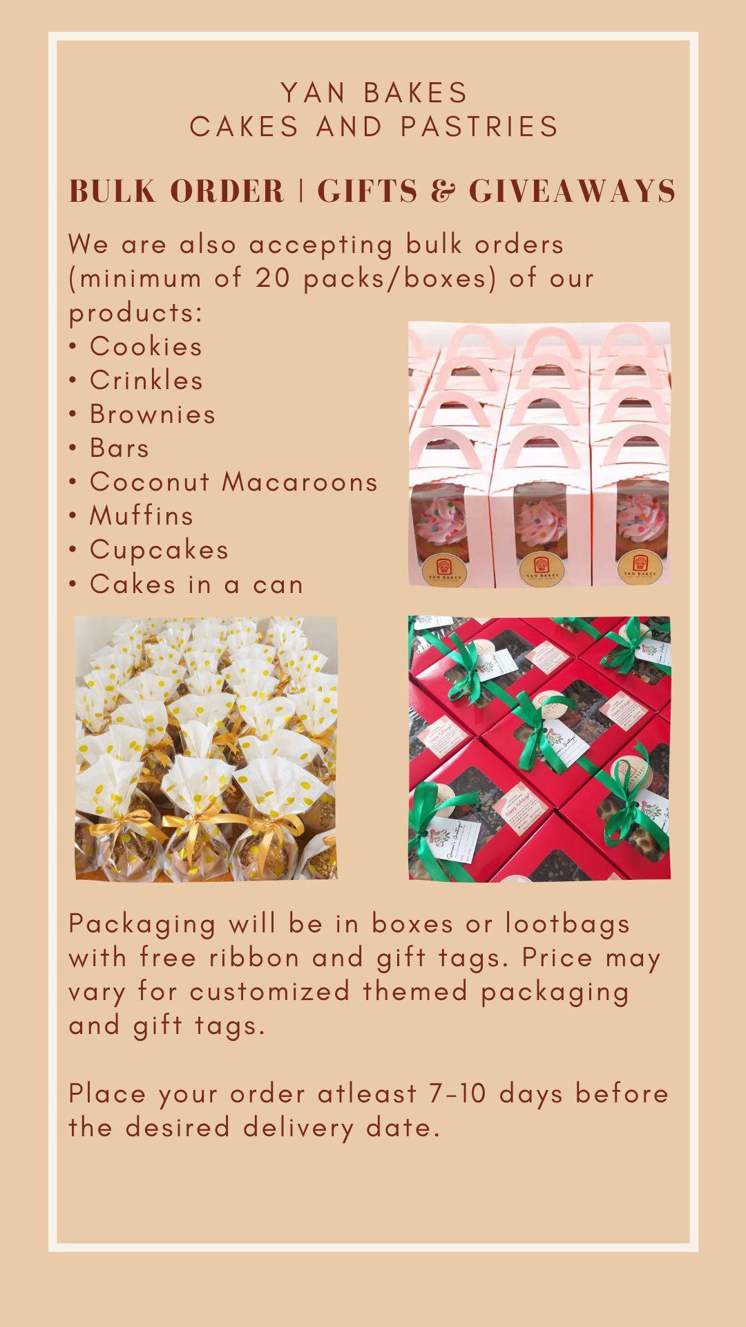 Yan Bakes меню