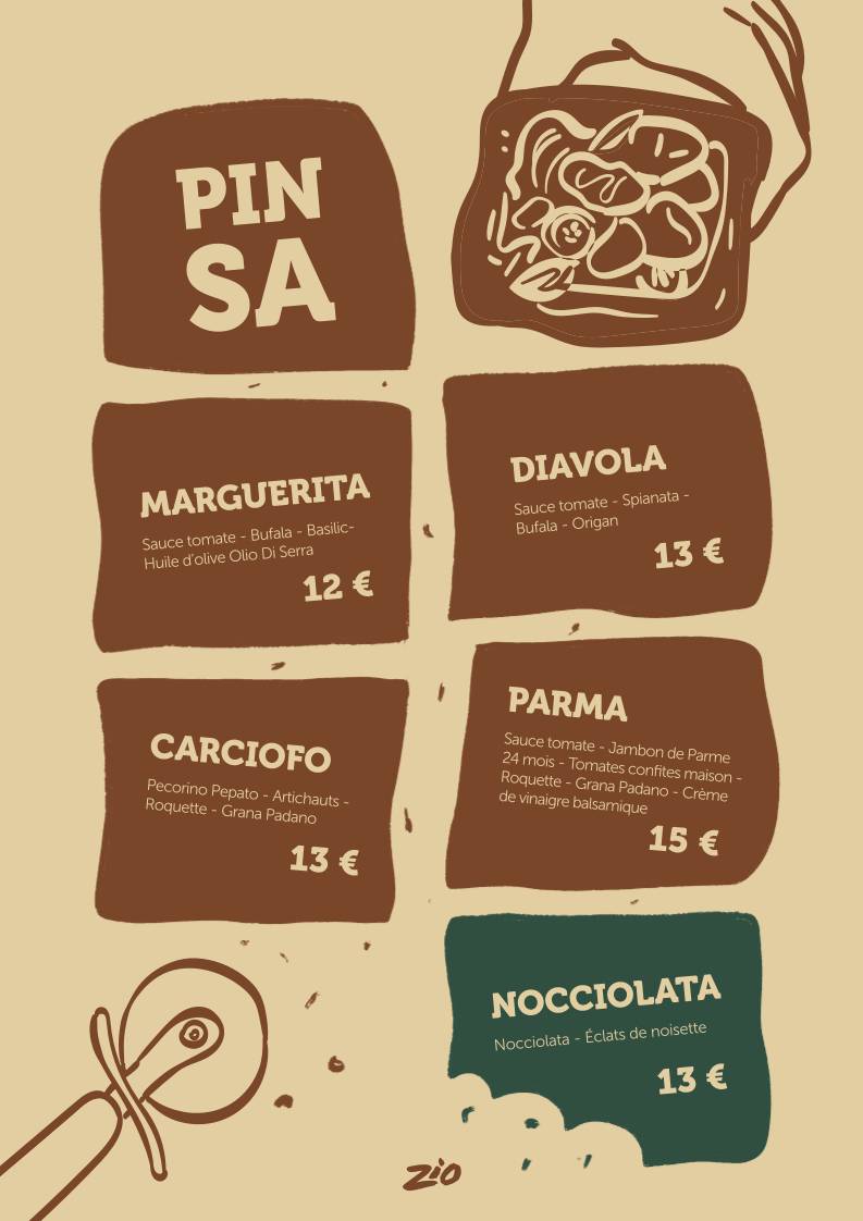 Zio - Sandwicherie - Épicerie - Aperitivo меню