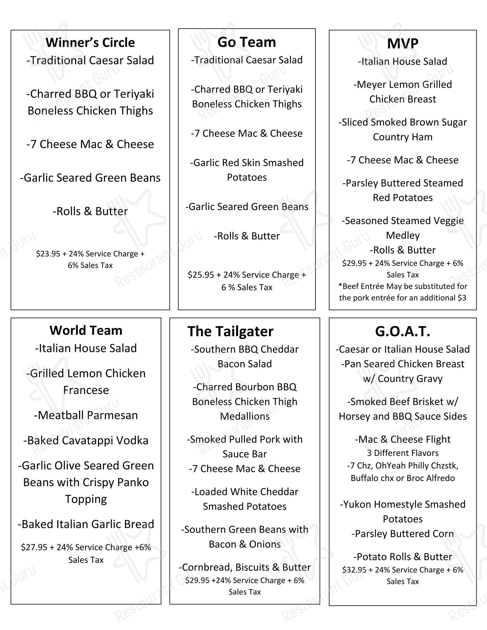 Меню 29 Cooks Catering - еда и напитки