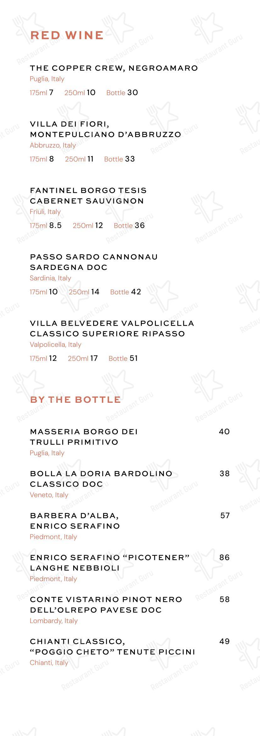 Меню ресторана Eve Edinburgh - Boronia Catering Menu Pack