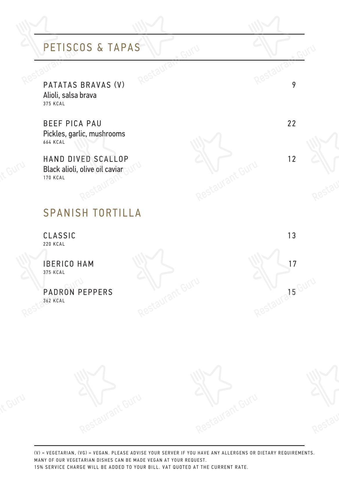Крафт меню паба и бара JOIA Rooftop Bar