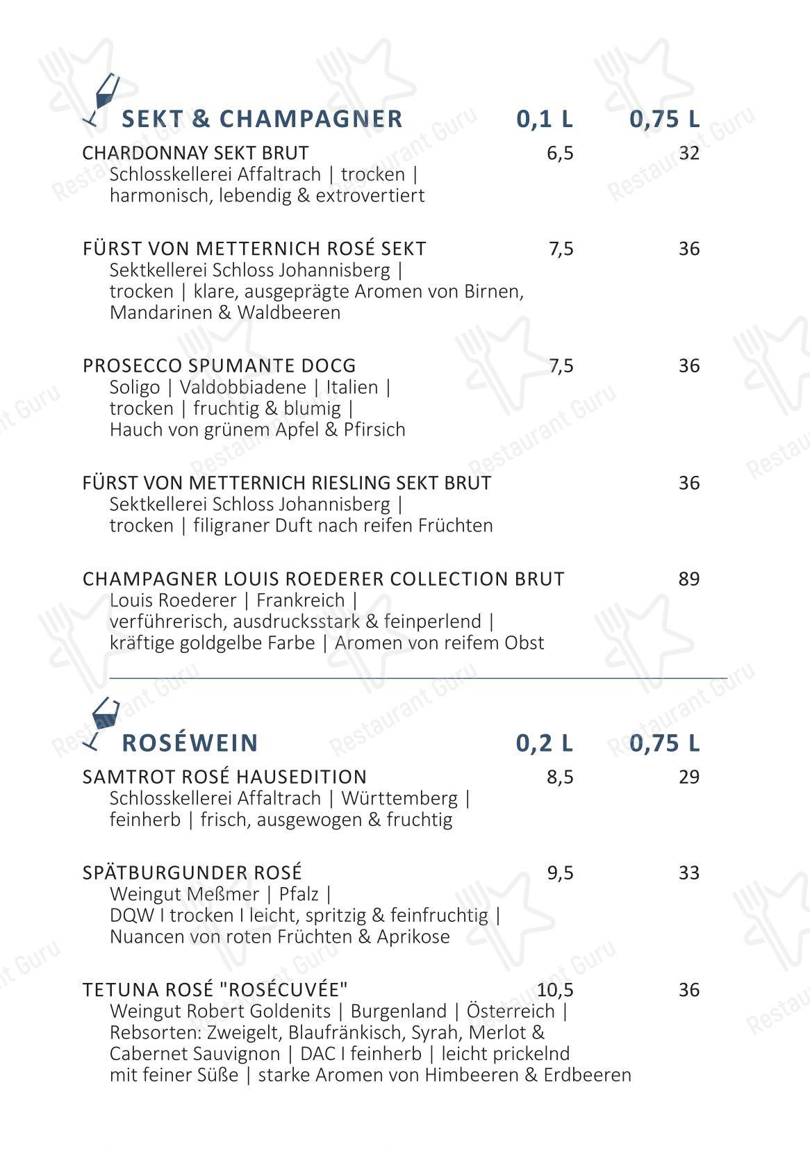 KAI40 Restaurant & Bar - Rostock в Ростоке - Основное меню