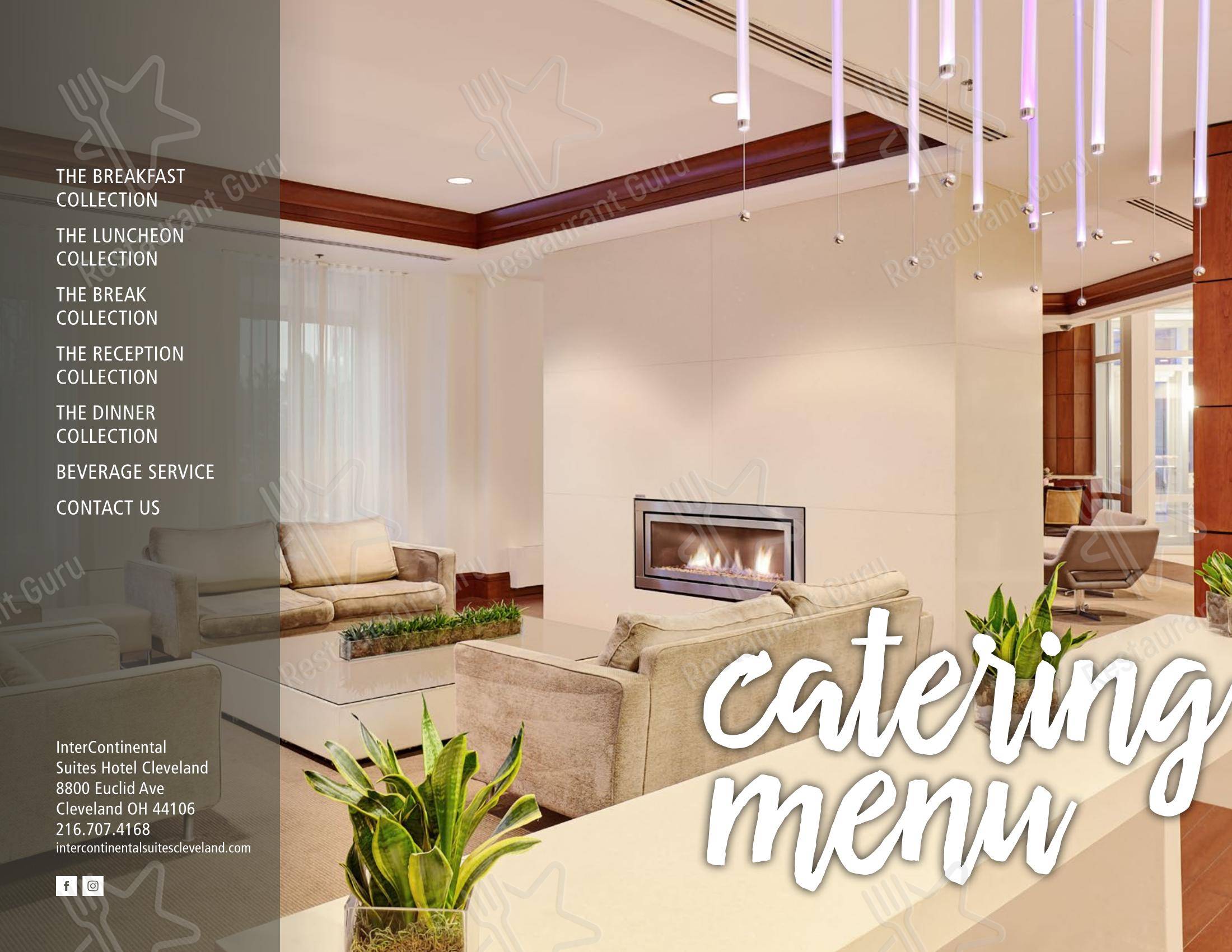 Меню ресторана C2 Restaurant Bar Lounge в Кливленде