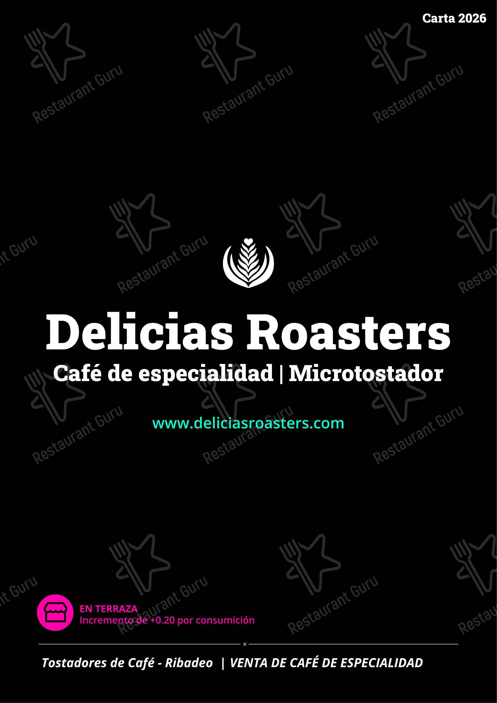 Меню кафетерия Delicias Roasters - Меню напитков