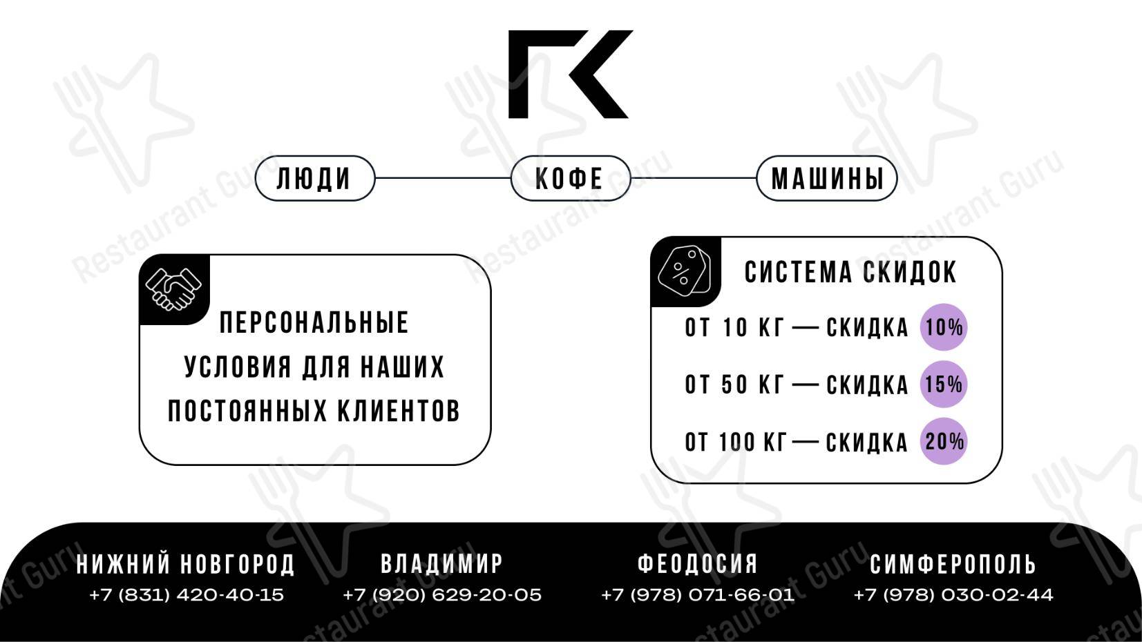 菜单 ресторана Gorky Coffee