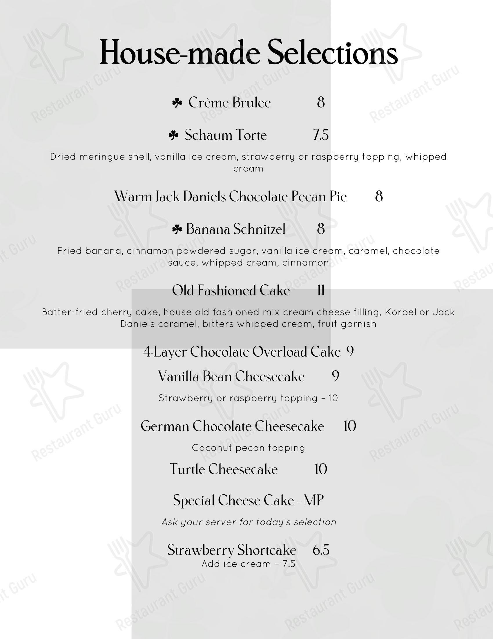 Wine Menu стейк хауса Mark's East Side в Аплтоне