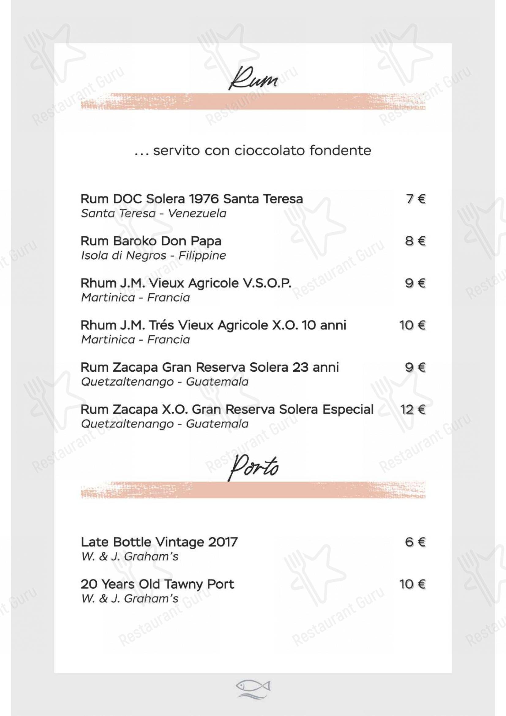 Ristorante Al Moccolo в Римини - Меню