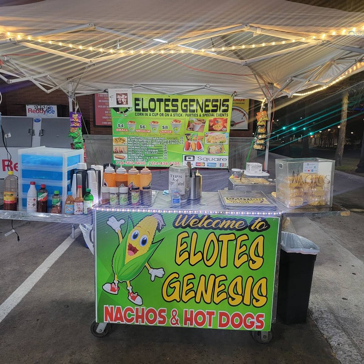 Elotes Genesis меню