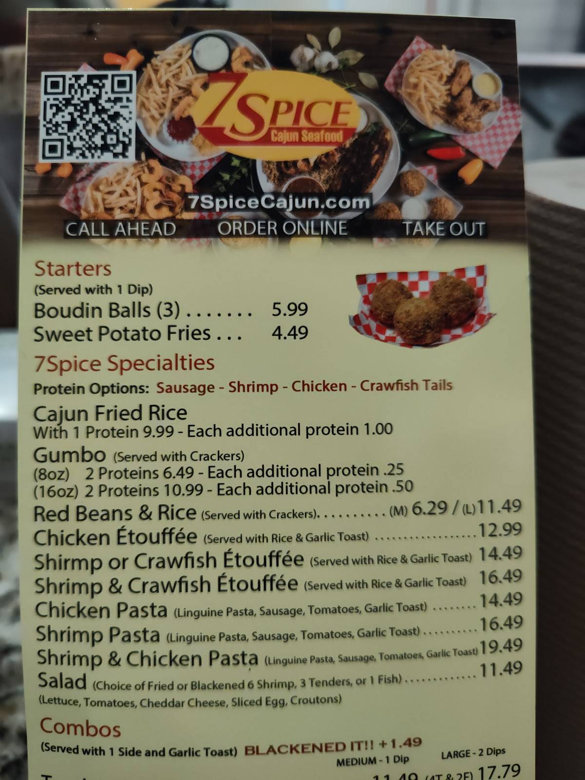 7Spice меню
