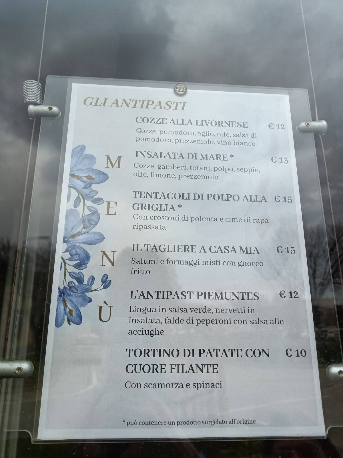 A Casa Mia - Ristorante Pizzeria Cameri меню